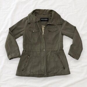 GUESS Los Angeles Olive Green Military Utility Jacket